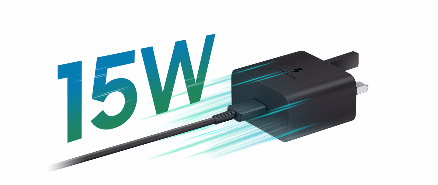 15W Fast Charging to stay ready
