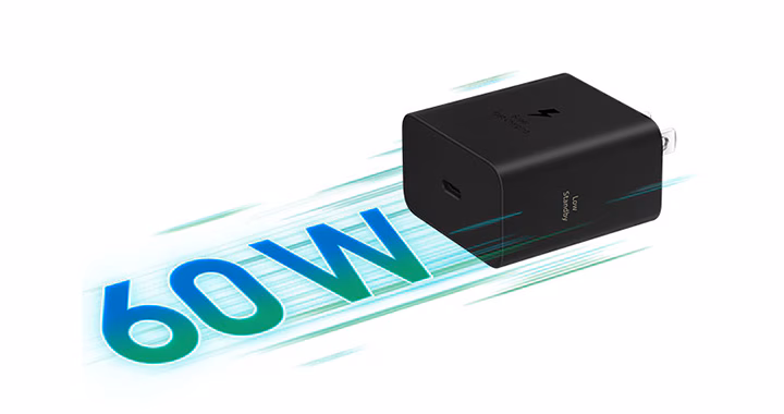 Super Fast Charging up to max 60W